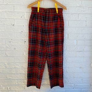 UO Urban Outfitters wide leg cropped plaid pants